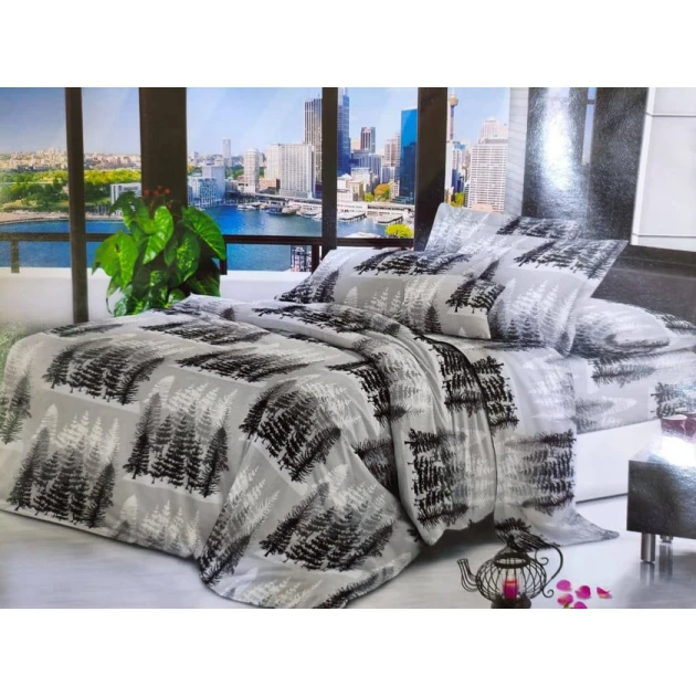 Комплект постельного белья Luxe Cotton, простыня 180x240, пододеяльник 160x220, наволочка 50x70 1 шт