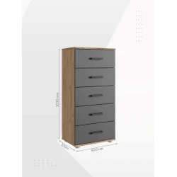 Комод 3563_LETNEWPicKomodAndrZС, ЛДСП, разноцветный, 103x33x50 см Комод 3563_LETNEWPicKomodAndrZС, ЛДСП, разноцветный, 103x33x50 см