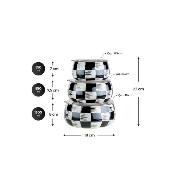 Konteyner dəsti nh_sa541x40, mina, 3 əd