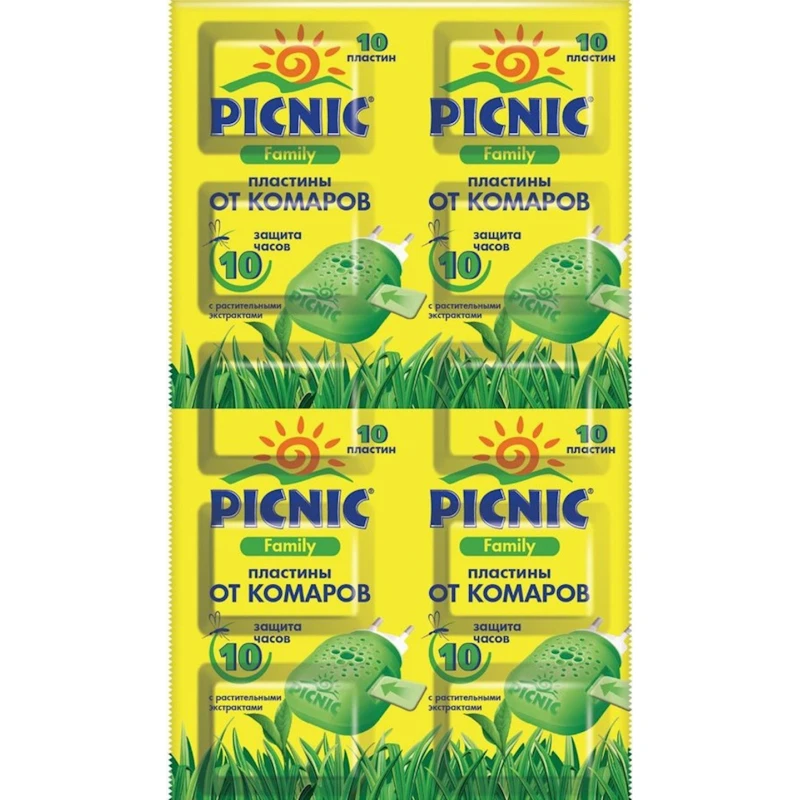 Пластины от комаров Picnic Family 10 шт Пластины от комаров Picnic Family 10 шт