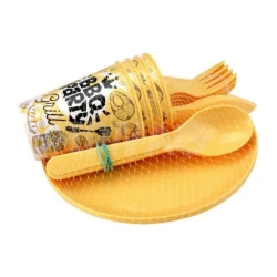 Набор для пикника Plast Team ND Play, 4 персон, 20 предметов, желтый Набор для пикника Plast Team ND Play, 4 персон, 20 предметов, желтый