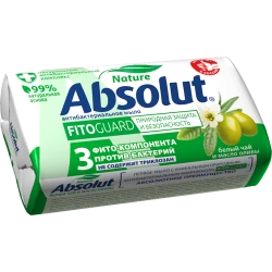 Sabun Absolut Ağ çay və zeytun yağı 90 q