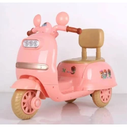 Детский электромотоцикл 718, 2+ лет, розовый Детский электромотоцикл 718, 2+ лет, розовый