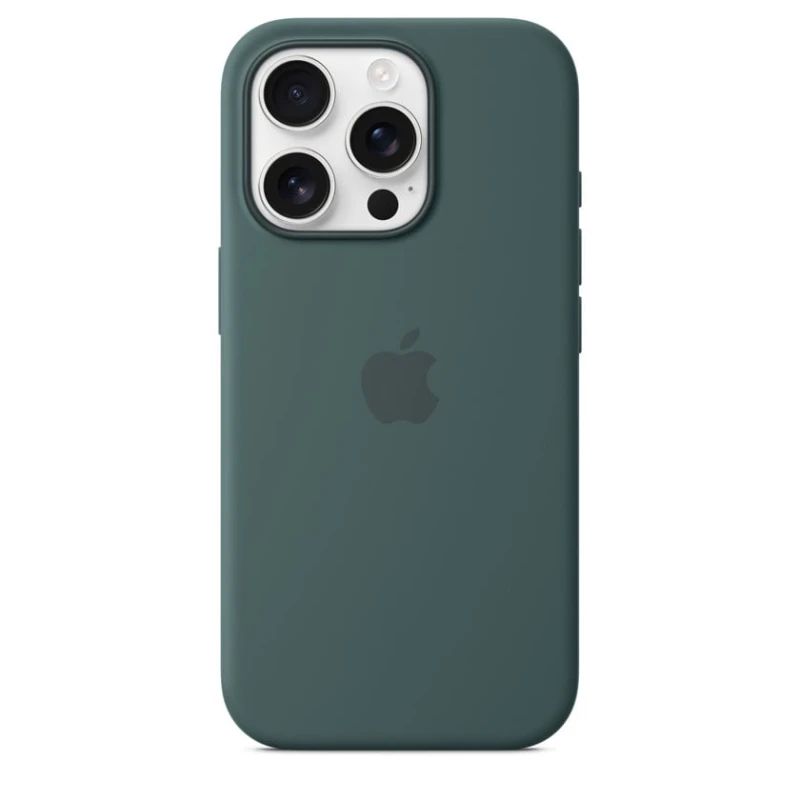 MagSafe ilə Silikon Case iPhone 16 Pro max Lake Green
