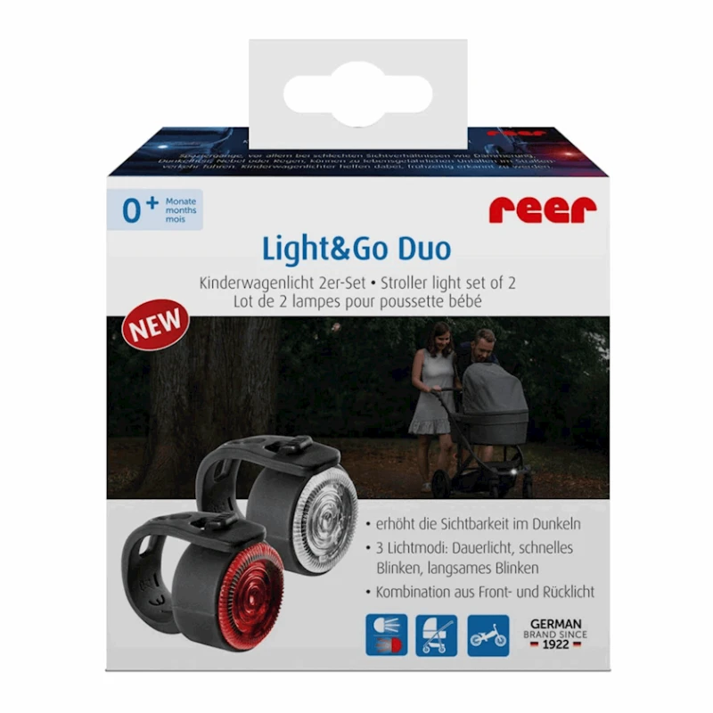Набор фонарей для колясок Reer Light & Go Duo, 2 шт