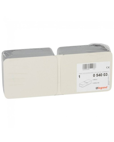 Yerüstü qutu Legrand 054003, 2x4 modul, qara
