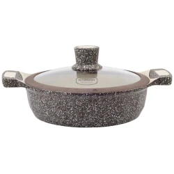 Сотейник Altunsaray, гранит, темно-коричневый, 32 см