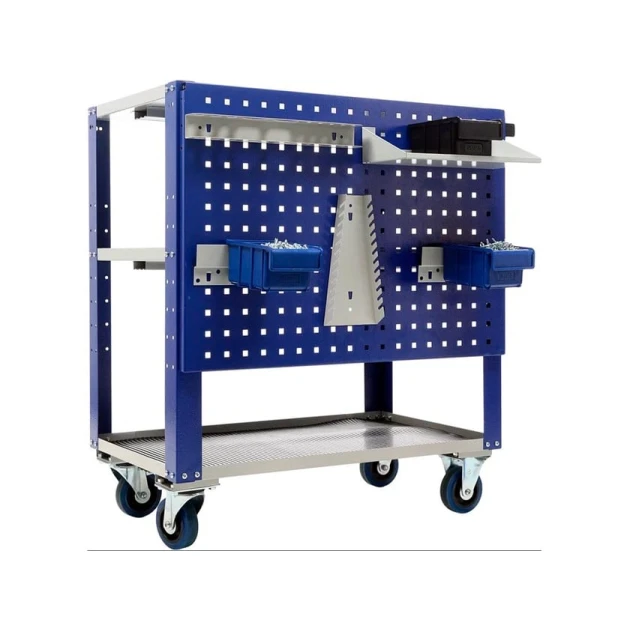 Alət arabası Praktik WDS-0, boz/göy, 738x750x450 mm Alət arabası Praktik WDS-0, boz/göy, 738x750x450 mm