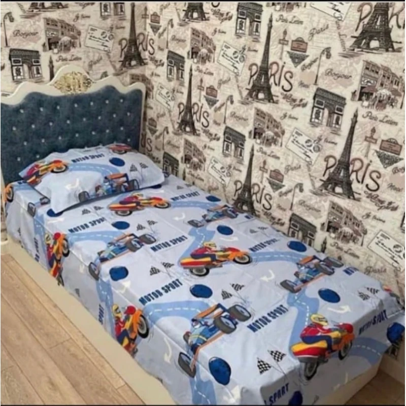 Комплект постельного белья Gilan CTS-611, пододеяльник 160x220 см, простыня 160x220 см, 1 шт. наволочка 50x70 см, односпальный, хлопок