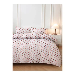 Комплект постельного белья MM Tekstil MM-118, пододеяльник 200х220 см, простыня 200х220 см, наволочки 50x70 см 2 шт, двухспальный, разноцветный