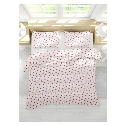 Комплект постельного белья MM Tekstil MM-118, пододеяльник 200х220 см, простыня 200х220 см, наволочки 50x70 см 2 шт, двухспальный, разноцветный