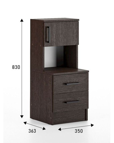 Tumba 35x36.3x83 sm, LDSP, Qəhvəyi