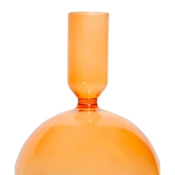 Подсвечник Hom-me 8.5х19 см, стекло, оранжевый