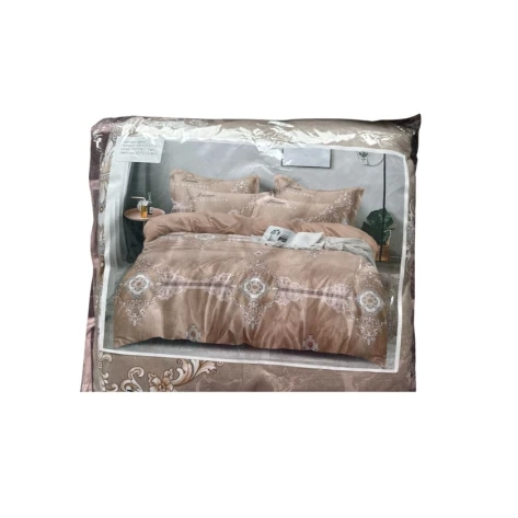 Комплект постельного белья Evimoda 2110000003946, пододеяльник 200x220 см, простыня 230x240 см, 2 наволочки 50x70 см, двуспальный, хлопок/бамбук, разноцветный