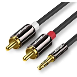 Кабель Ugreen AV116 Mini Jack 3.5mm to 2x RCA, 5 м