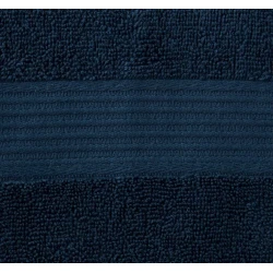 Полотенце для рук JYSK Karlstad By Kronborg, 50x100 см, хлопок, тёмно-синий.