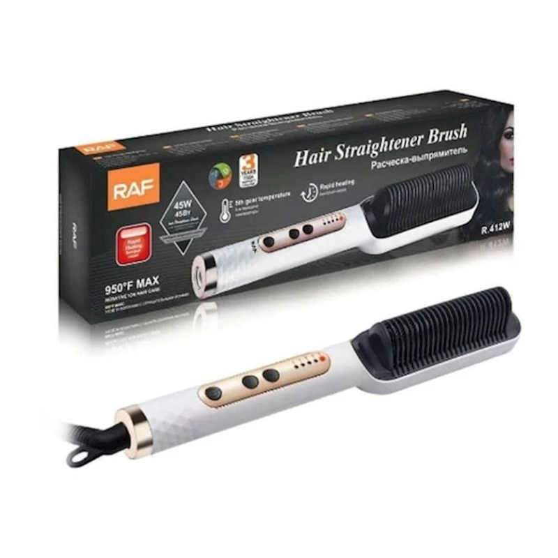 Расческа-выпрямитель RAF R.412W Расческа-выпрямитель RAF R.412W