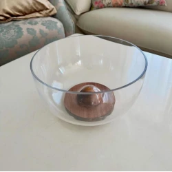 Salat qabı BHD2016201, şüşə, şəffaf/qəhvəyi