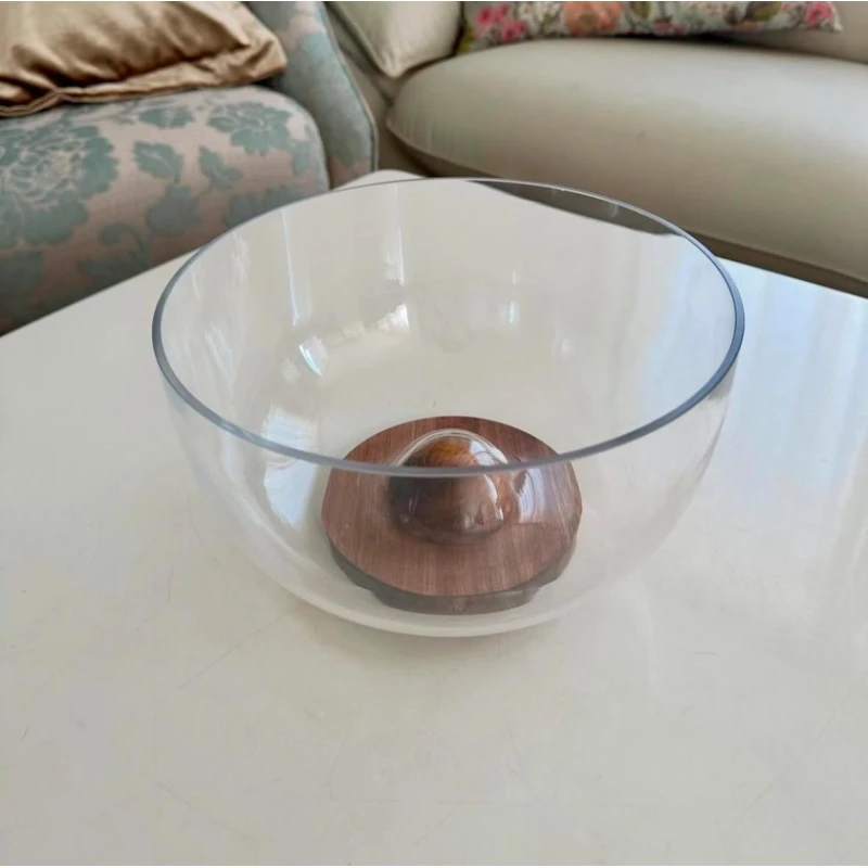 Salat qabı BHD2016201, şüşə, şəffaf/qəhvəyi