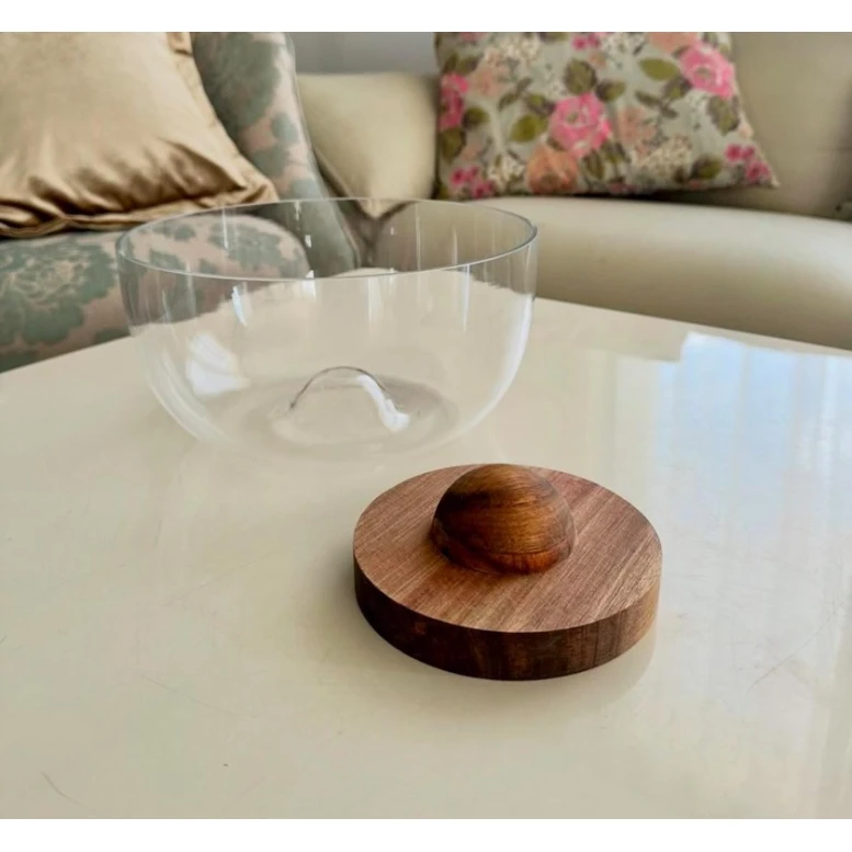 Salat qabı BHD2016201, şüşə, şəffaf/qəhvəyi