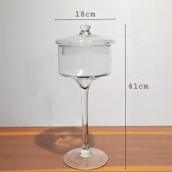 Конфетница 024, стекло, прозрачный