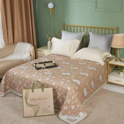 Örtük Pierre Cardin INM1058, 220x240 sm, ikinəfərlik, narıncı