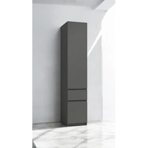 Шкаф ev_12116128, ламинат, серый, 40x52x200 см Шкаф ev_12116128, ламинат, серый, 40x52x200 см