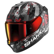 Motosikl dəbilqəsi Shark Skwal I3 Black Chrome-Red M (HE0829EKURM)