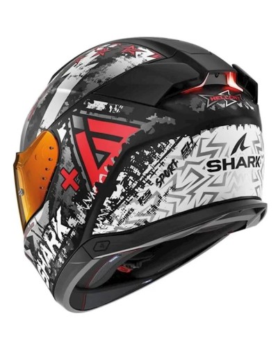 Motosikl dəbilqəsi Shark Skwal I3 Black Chrome-Red M (HE0829EKURM)