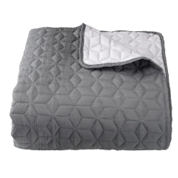 Покрывало JYSK Rosentre, 160x220 см, полиэстер/микрофибра, серый Покрывало JYSK Rosentre, 160x220 см, полиэстер/микрофибра, серый