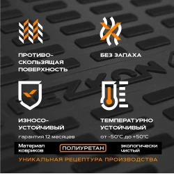 Коврик багажника Rezkon Kia Ceed HB 06-12