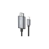 HDMI кабель Hoco UA27 Lightning to HDMI Metal Gray