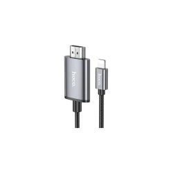 HDMI кабель Hoco UA27 Lightning to HDMI Metal Gray