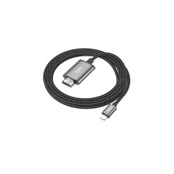 HDMI кабель Hoco UA27 Lightning to HDMI Metal Gray