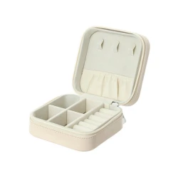 Органайзер для украшений Miniso Solid Color квадрат, 10x10x5 см, с крышкой, абрикосовый Органайзер для украшений Miniso Solid Color квадрат, 10x10x5 см, с крышкой, абрикосовый