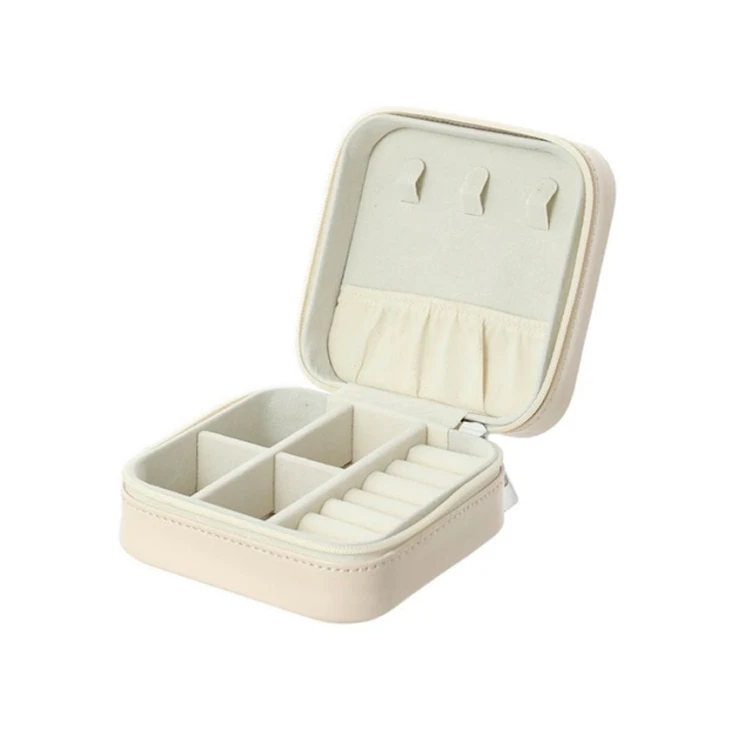 Органайзер для украшений Miniso Solid Color квадрат, 10x10x5 см, с крышкой, абрикосовый Органайзер для украшений Miniso Solid Color квадрат, 10x10x5 см, с крышкой, абрикосовый