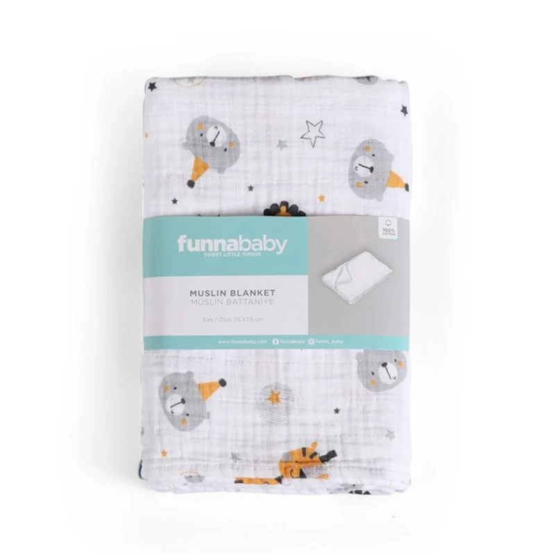 Покрывало Funna baby Circus Grey,120x120 см Покрывало Funna baby Circus Grey,120x120 см