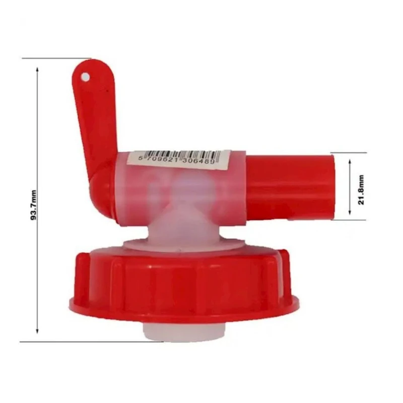 Kran su qabları üçün WKN042, qırmızı, plastik