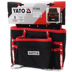 Kəmər çantası alətlər üçün Yato YT-7410, qara/qırmızı