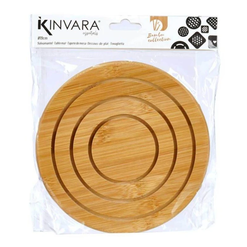 Подставка под горячее Arte Regal Kinvara, диаметр 19 см, бамбук Подставка под горячее Arte Regal Kinvara, диаметр 19 см, бамбук