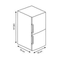 Холодильник Regal 492 Inox Look
