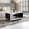 Журнальный стол ev_12116137, ламинат, белый/черный, 90x60x45 см Журнальный стол ev_12116137, ламинат, белый/черный, 90x60x45 см