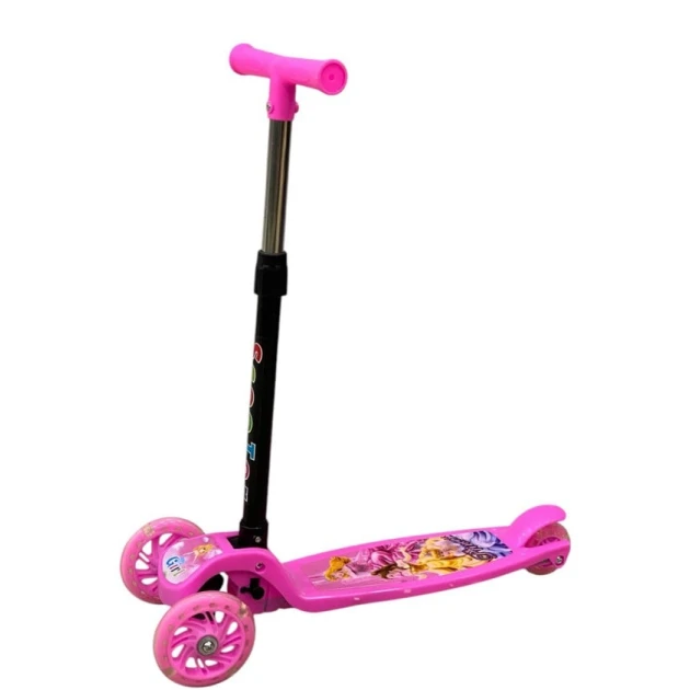 Детский самокат L077_pink, розовый Детский самокат L077_pink, розовый