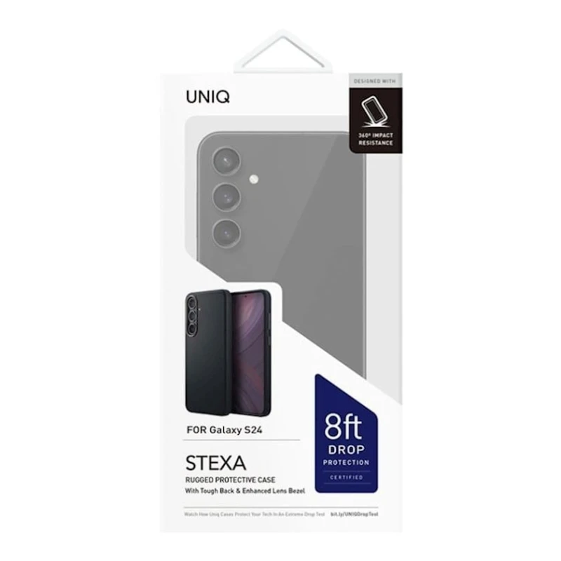 Çexol Uniq Hybrid Stexa Galaxy S 24 üçün Black