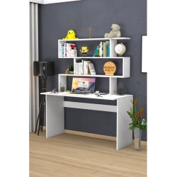 Компьютерный стол Art Mebel 99, белый, 160x120x45