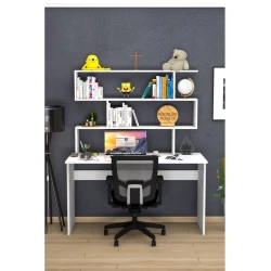 Компьютерный стол Art Mebel 99, белый, 160x120x45