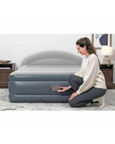 Şişmə çarpayı BestWay, PVC, boz, 229x152x84 sm