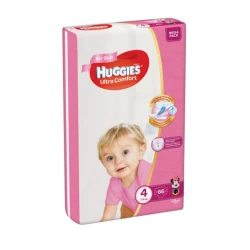 Подгузники Huggies Ultra Comfort 4 для девочек 66 шт