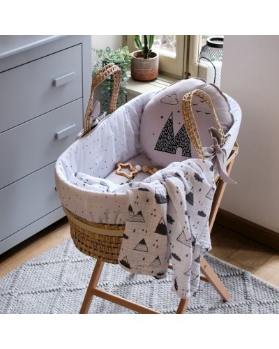 Hörülmüş səbətlər üçün dəst Story Funna Baby 9881, boz