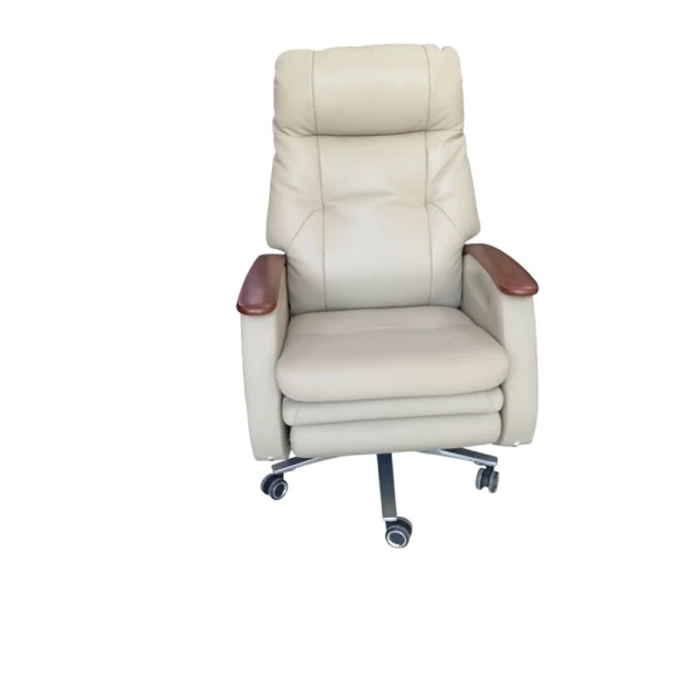 Офисное кресло 1680, кожаное, бежевое Офисное кресло 1680, кожаное, бежевое